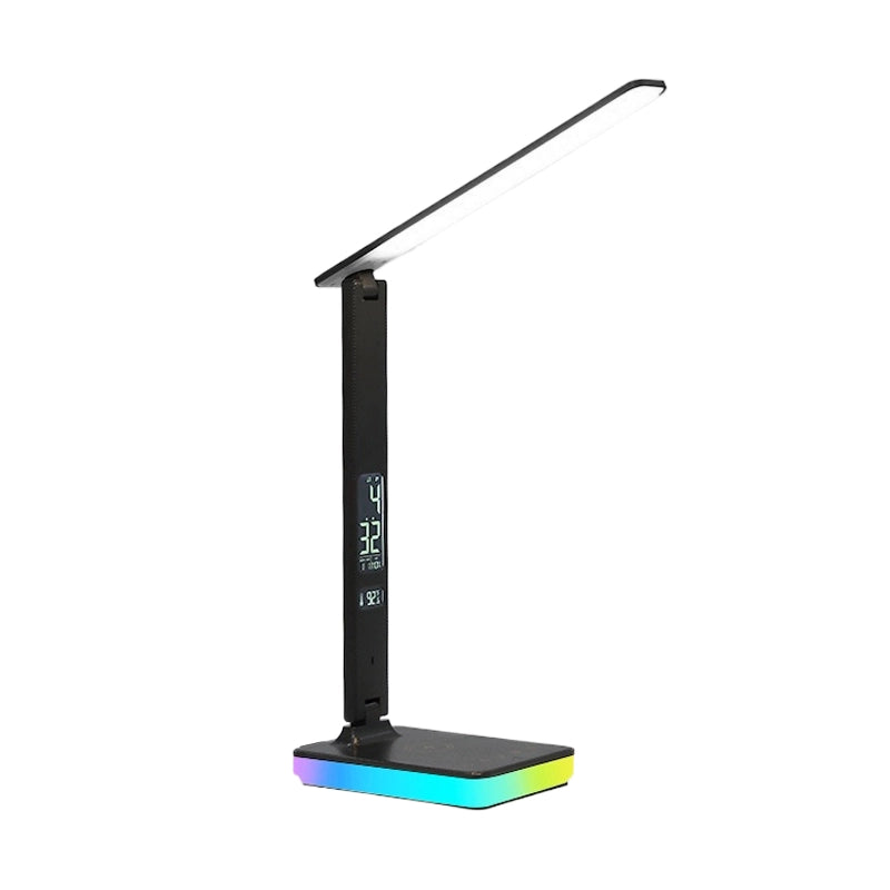 Multifunctional foldable business desk lamp with wireless charging for mobile phones