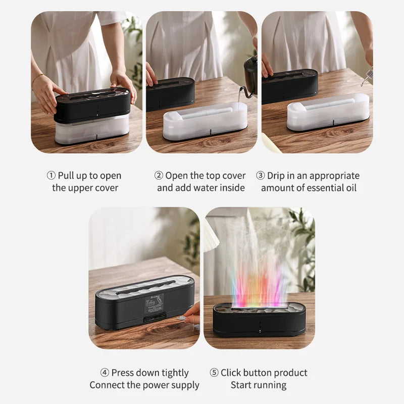 Cool flame mini desktop humidifier