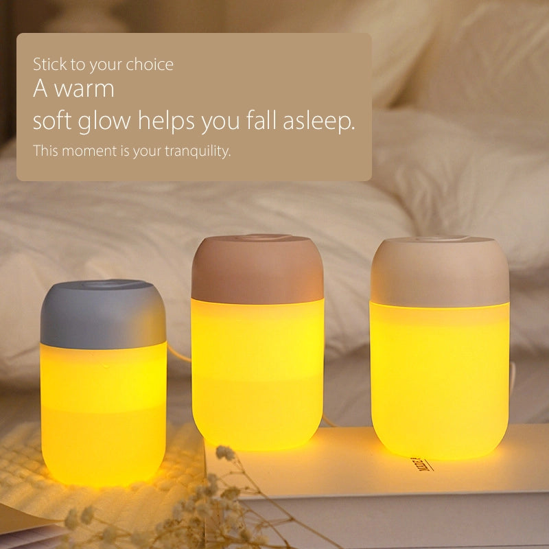 Colorful sleep aid night light humidifier