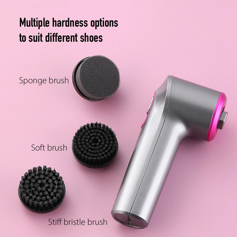 Portable electric shoe polisher