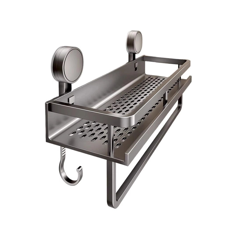 No-drill suction cup wall-mounted shelf for toiletries