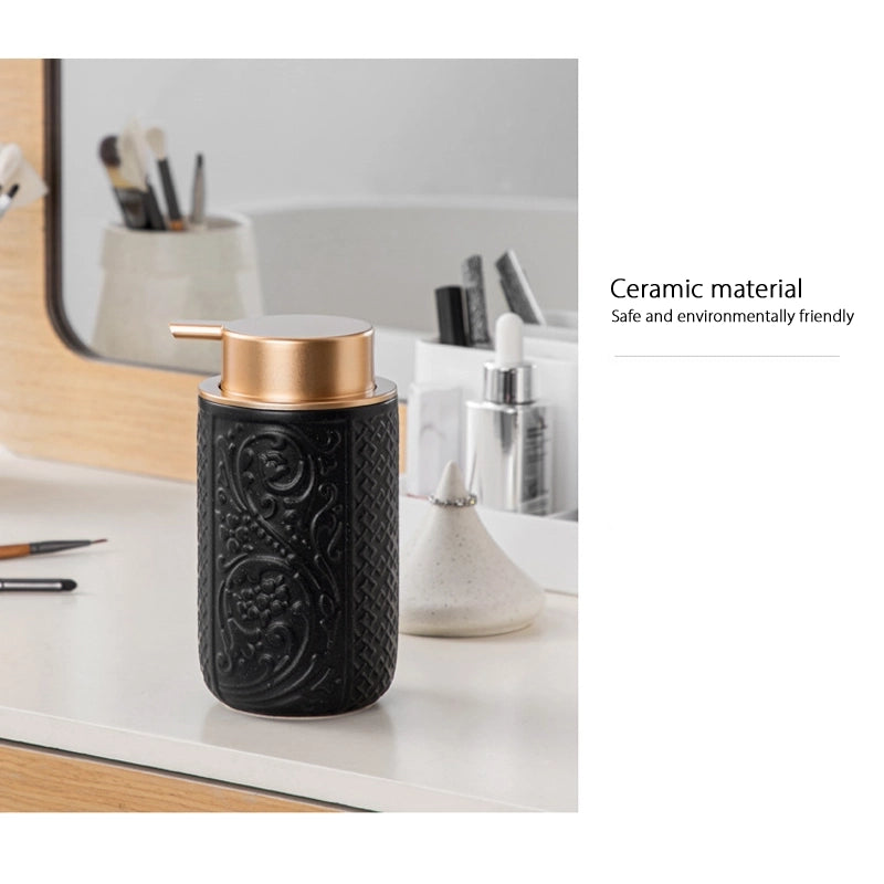 Nordic style multi-colored ceramic Foam extrusion bottle