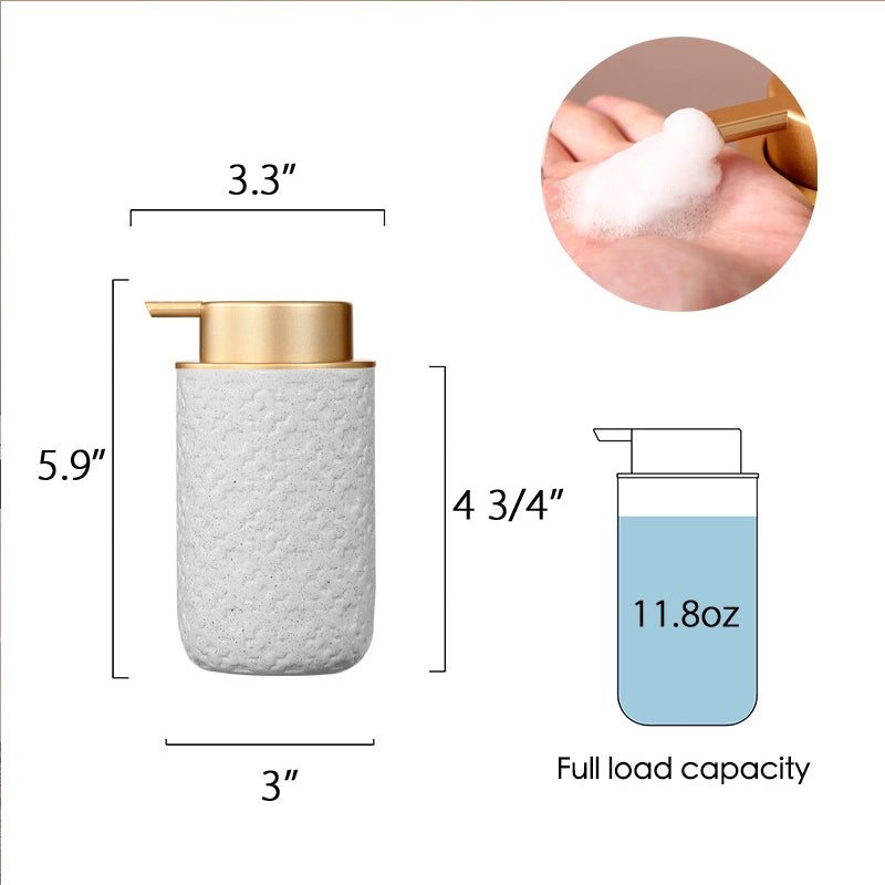 Nordic style multi-colored ceramic Foam extrusion bottle