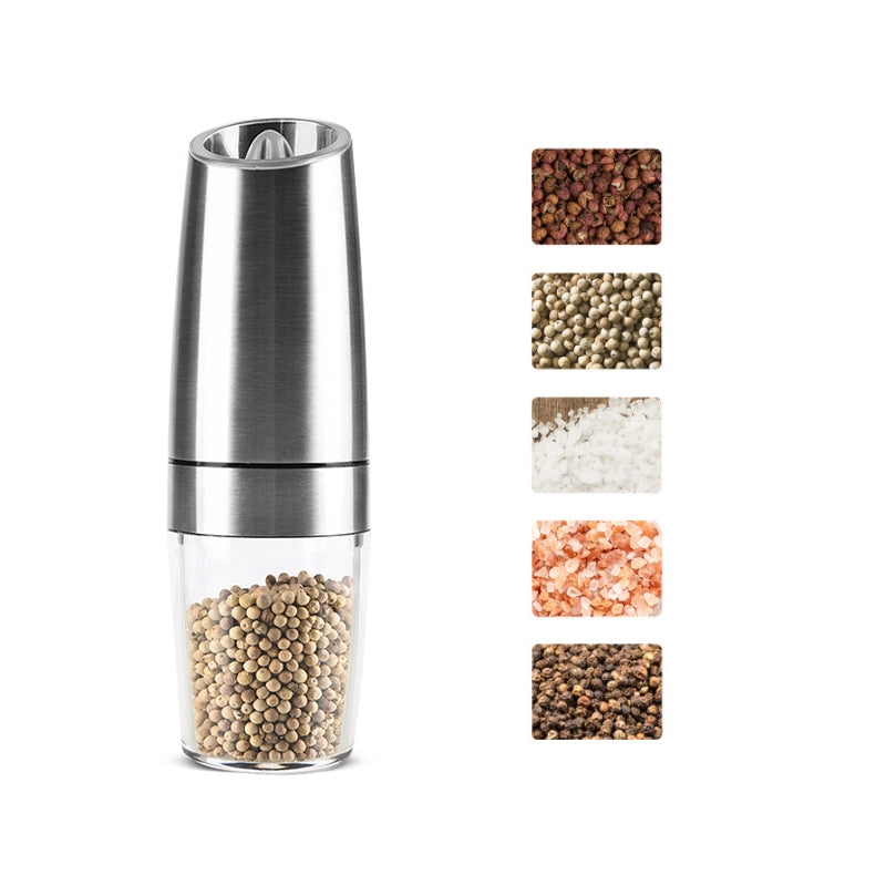 Gravity-sensing electric pepper grinder