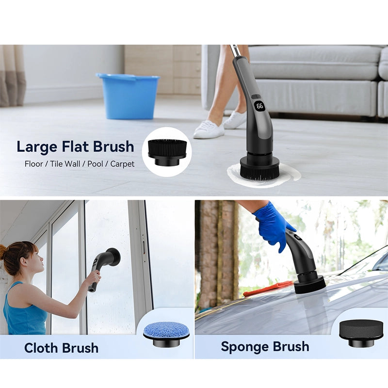 Multi-functional adjustable electric rotating cleaning brush
