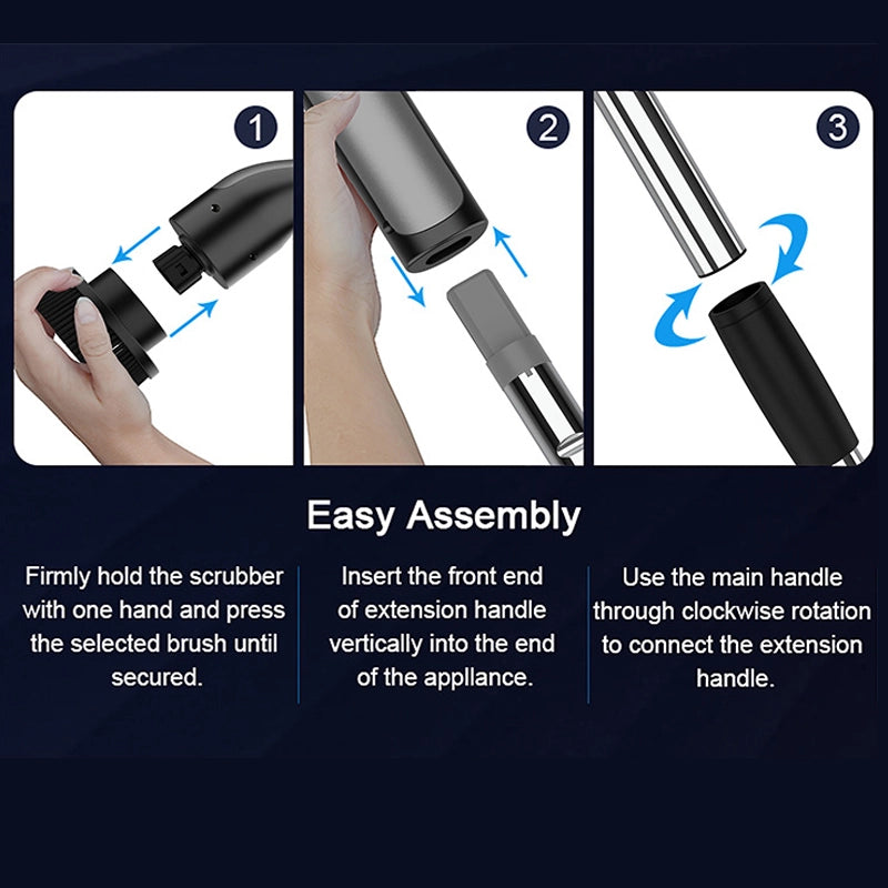 Multi-functional adjustable electric rotating cleaning brush