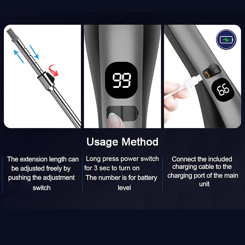 Multi-functional adjustable electric rotating cleaning brush