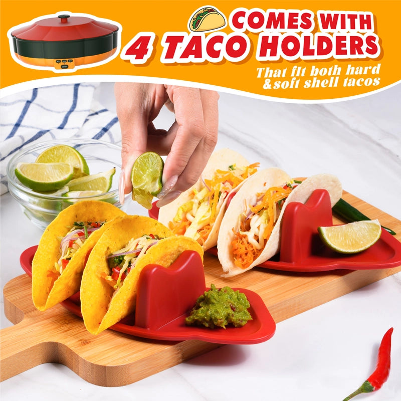 TacoCorn tortilla towerHeated and removable fruit platter for parties
