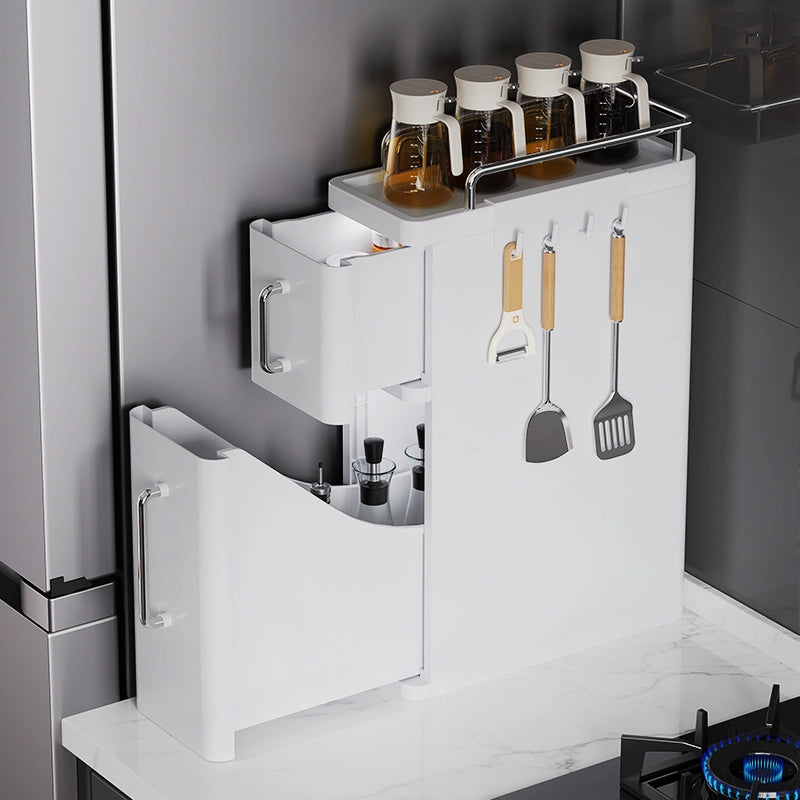 Kitchen countertop drawer storage cabinet