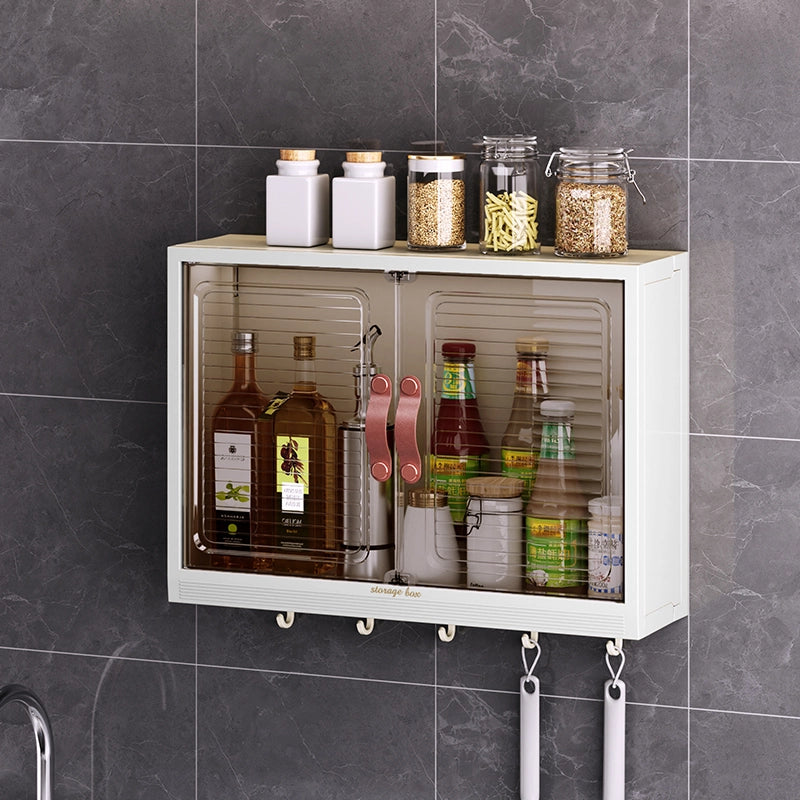 foldable wall-mounted kitchen storage cabinet