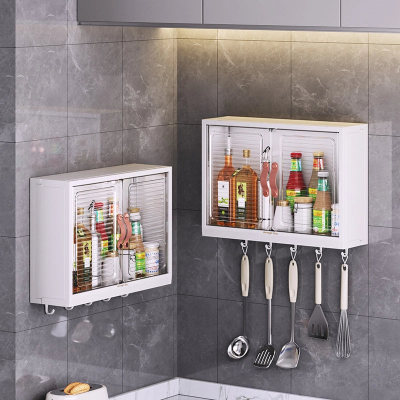 foldable wall-mounted kitchen storage cabinet