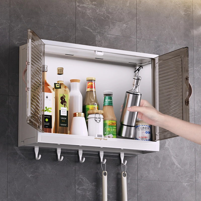 foldable wall-mounted kitchen storage cabinet