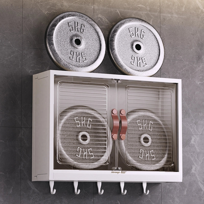 Foldable wall-mounted kitchen storage cabinet