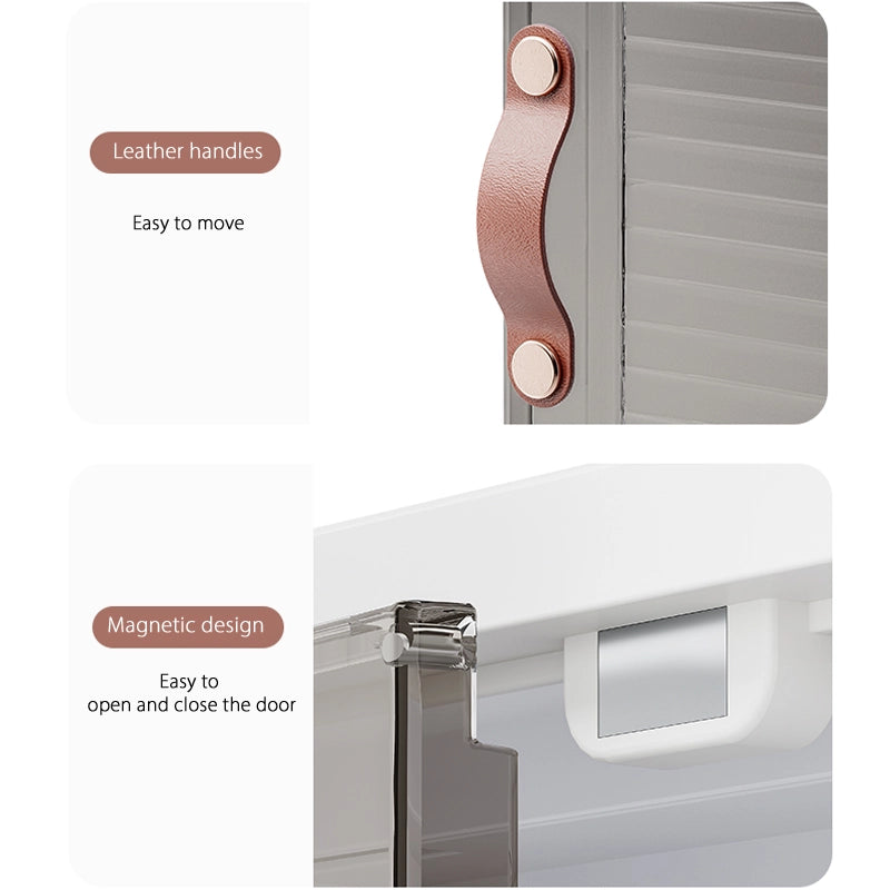 Foldable wall-mounted kitchen storage cabinet