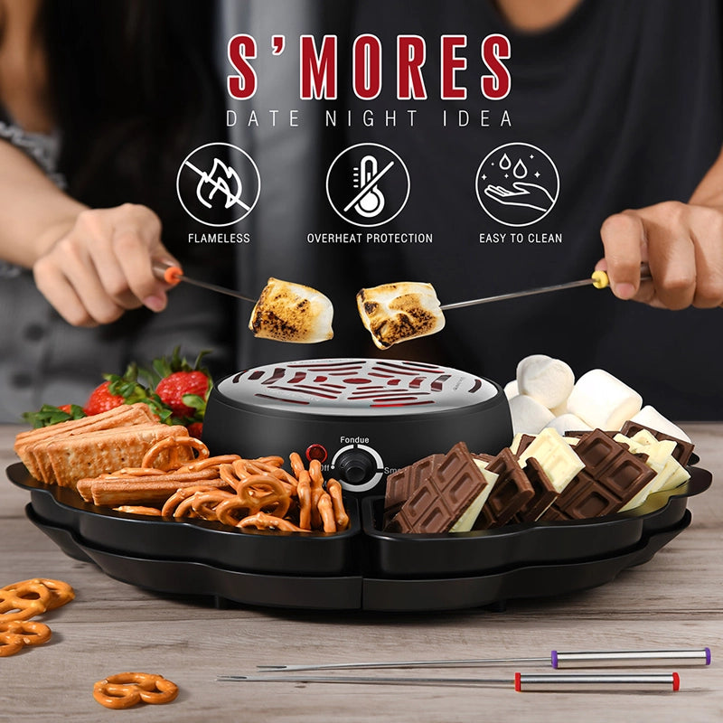 Party chocolate cheese snack electric baking pan