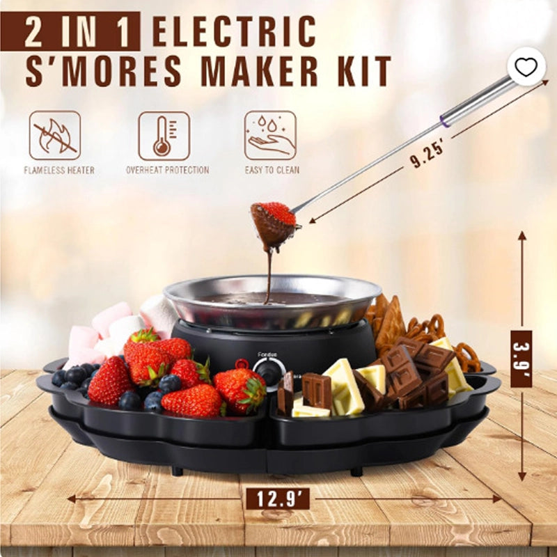 Party chocolate cheese snack electric baking pan