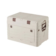 Portable foldable storage box for outdoor car camping and picnics
