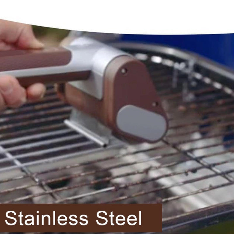 304 Stainless Steel LED Light Electric Roller BBQ Cleaning Brush