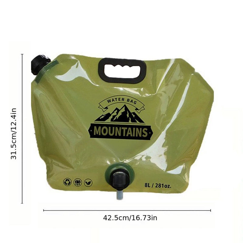 2gal8L large capacity portable outdoor water storage bag
