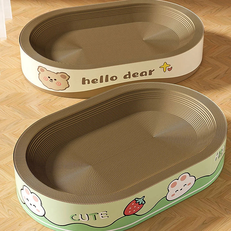 Corrugated cardboard cat scratching boardtoy