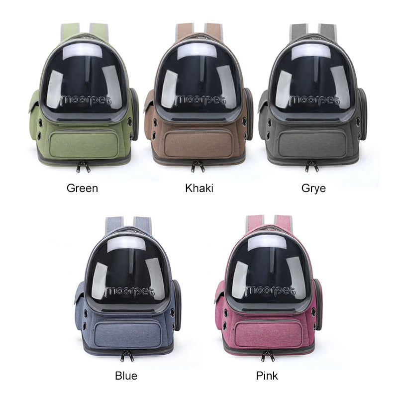 Portable and breathable pet backpack for cats and dogs