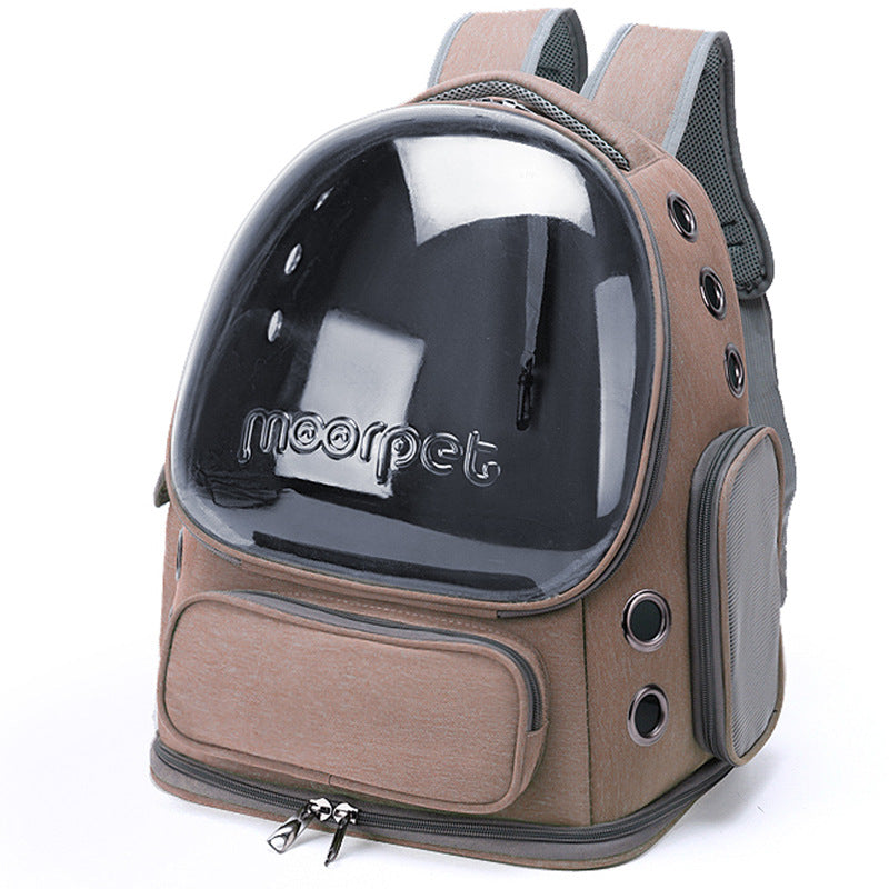 Portable and breathable pet backpack for cats and dogs