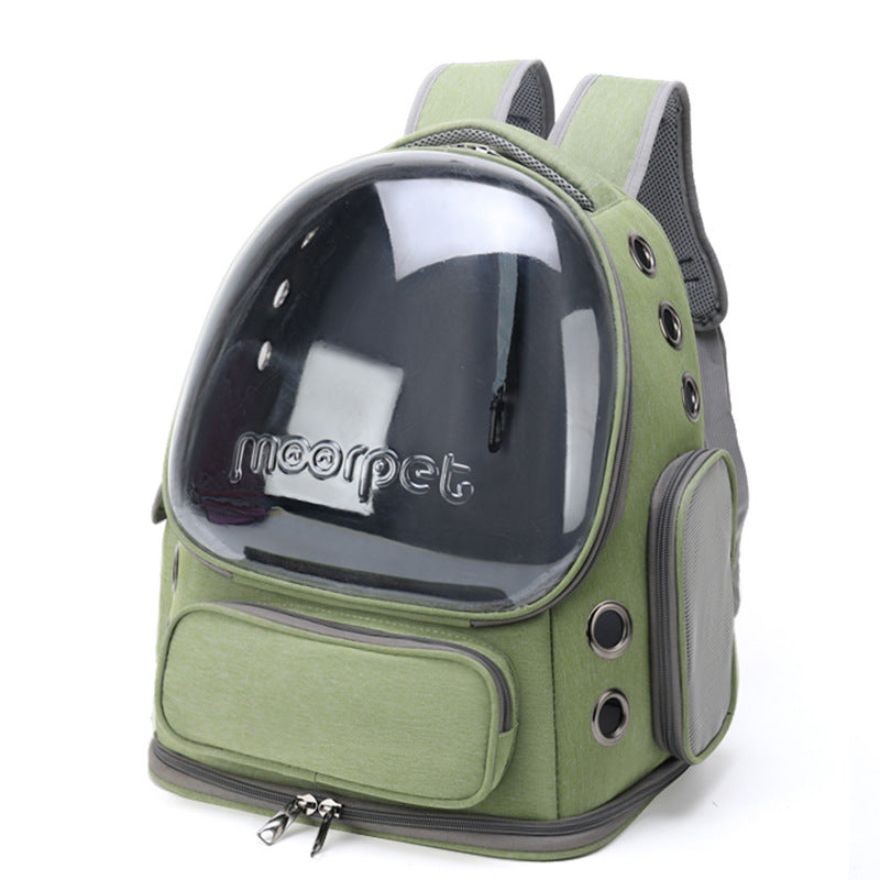 Portable and breathable pet backpack for cats and dogs
