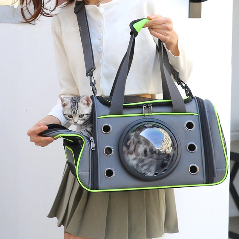 Breathable handbagshoulder bag for pet cats and dogs