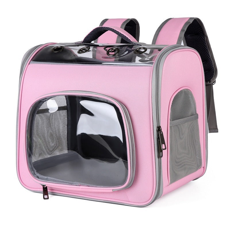 Large-capacity detachable breathable pet carrier