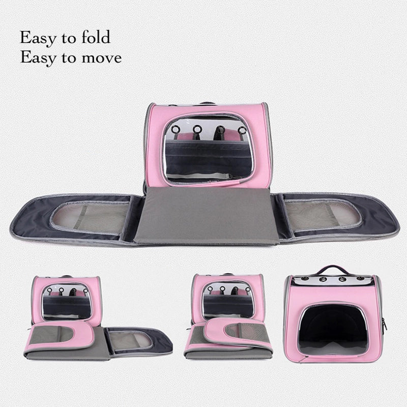 Large-capacity detachable breathable pet carrier