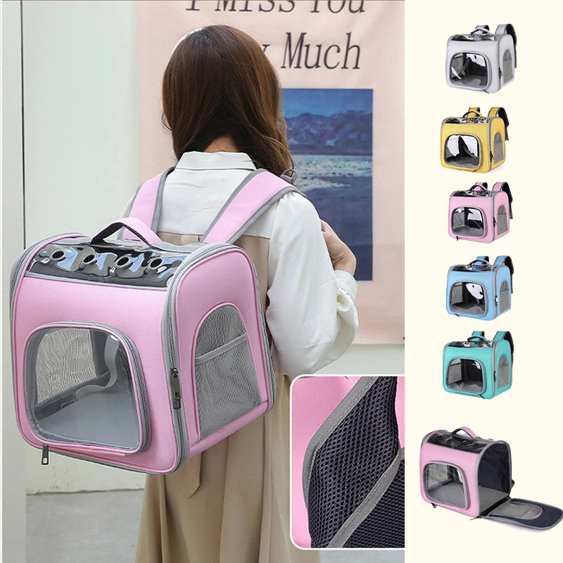 Large-capacity detachable breathable pet carrier