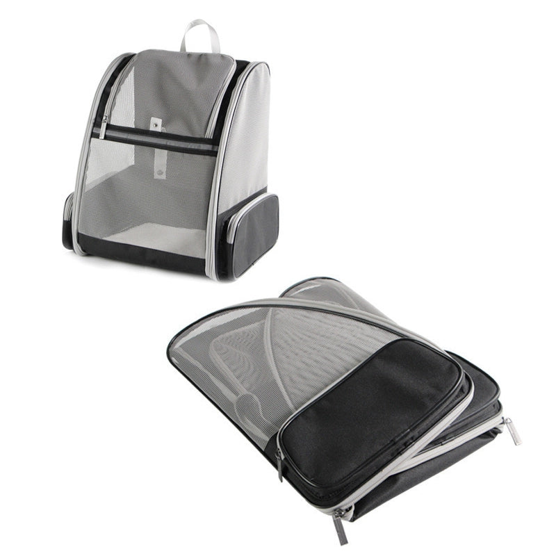 Popular three-sided mesh highly breathable pet backpack