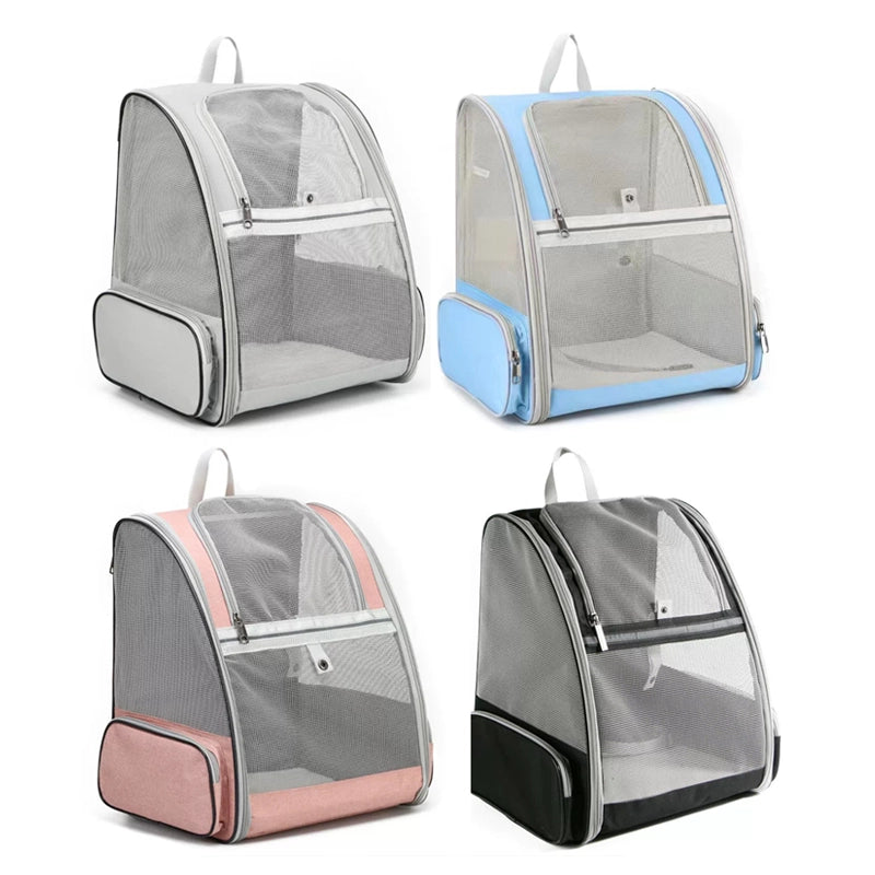 Popular three-sided mesh highly breathable pet backpack