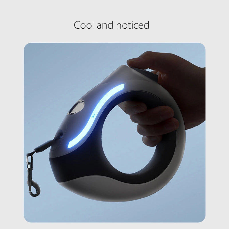 Ring luminous dog walking rope dog automatic retractable leash