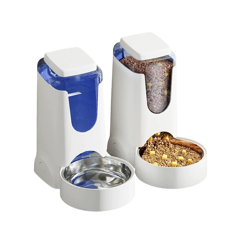 automatic pet feeder and waterer