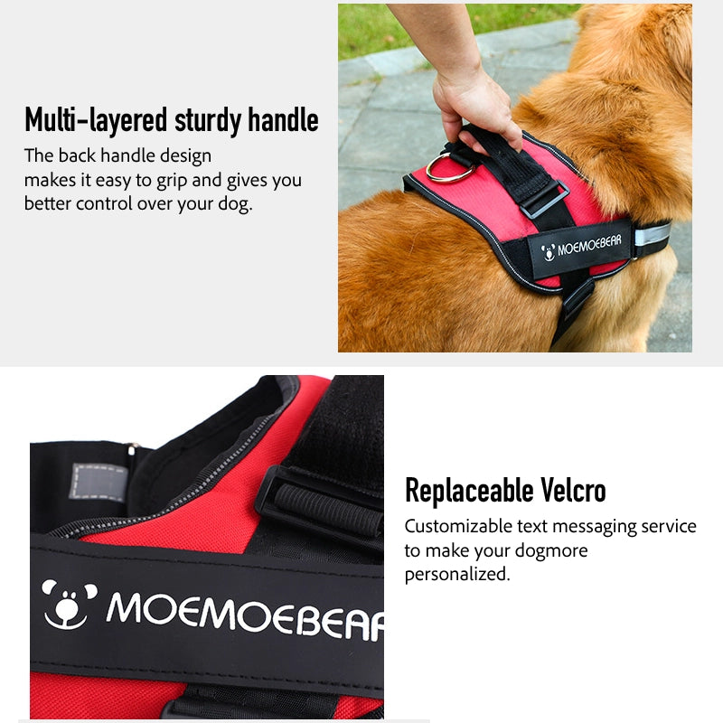 Large pet dog explosion-proof chest harness