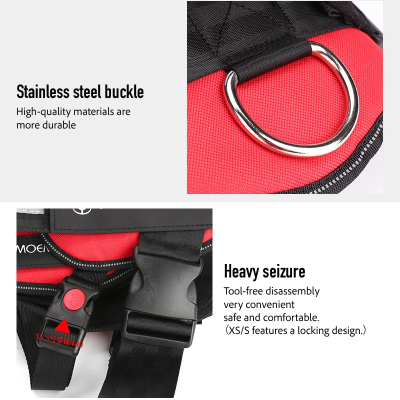 Large pet dog explosion-proof chest harness