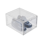 Combination magnetic door stackable shoe boxes