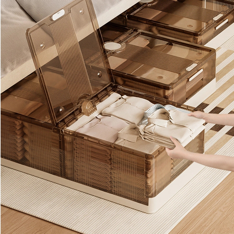 Foldable under-bed storage box