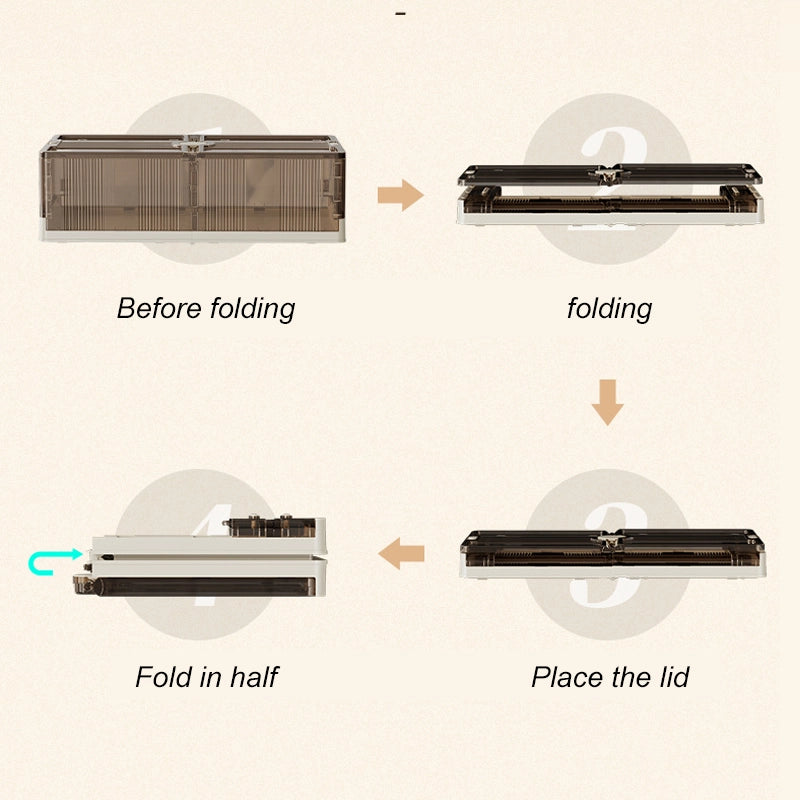 Foldable under-bed storage box