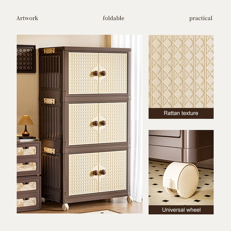 Foldable multi-layer large-capacity household storage box