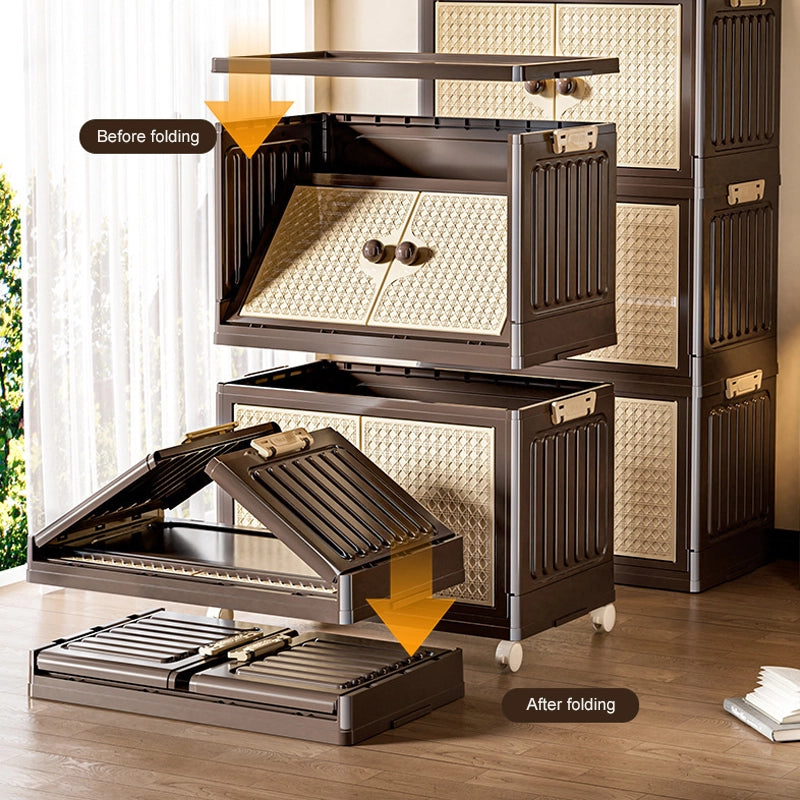 Foldable multi-layer large-capacity household storage box