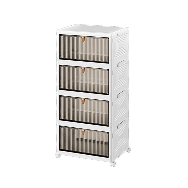 Home Foldable No-Installation Magnetic Door Dustproof shoe rack