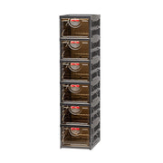 Foldable multi-functional transparent shoe rack