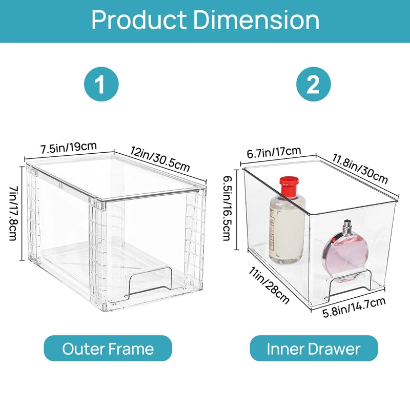 Multifunctional large-capacity transparent assembly storage box