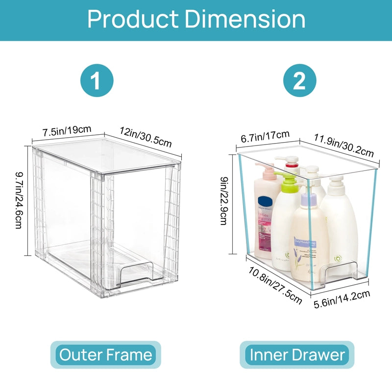 Multifunctional large-capacity transparent assembly storage box