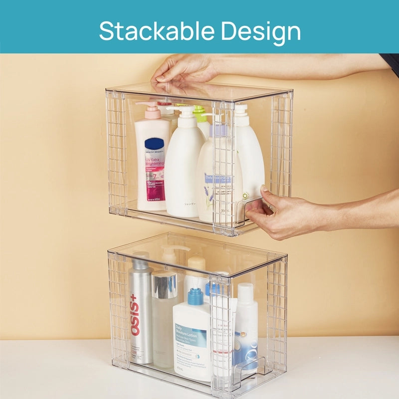 Multifunctional large-capacity transparent assembly storage box