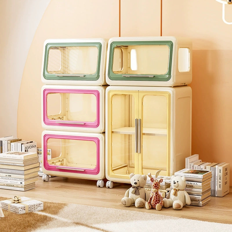 Children's toy storage cabinet large capacity foldable storage cabinet