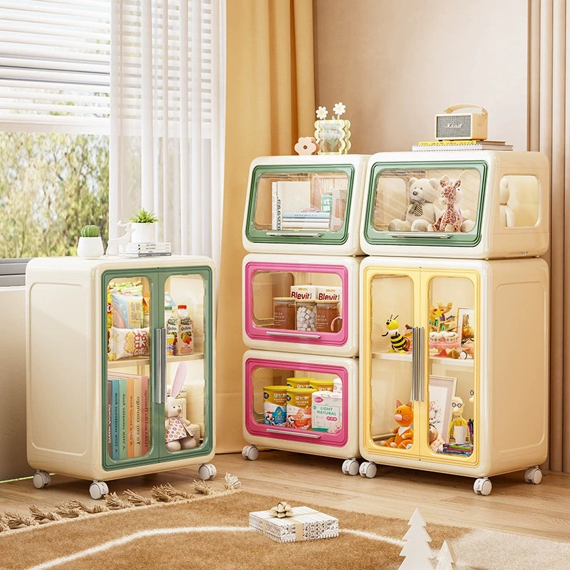 Children's toy storage cabinet large capacity foldable storage cabinet