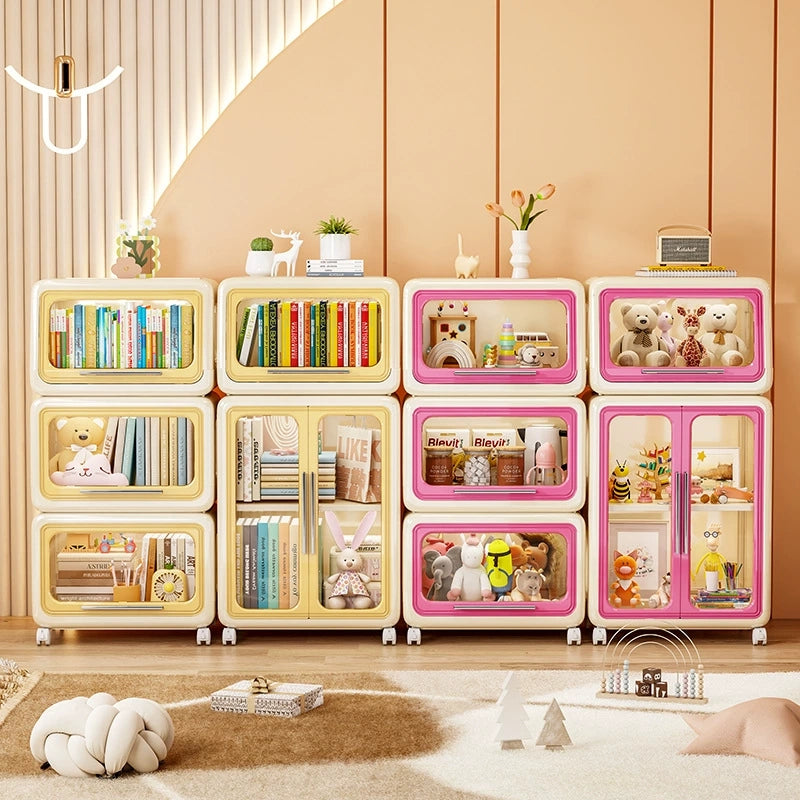 Children's toy storage cabinet large capacity foldable storage cabinet